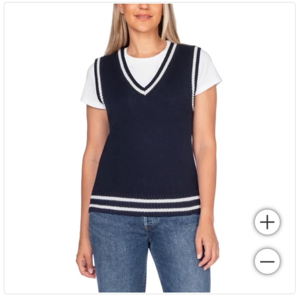 In Conversation Women's Cotton Sweater Vest